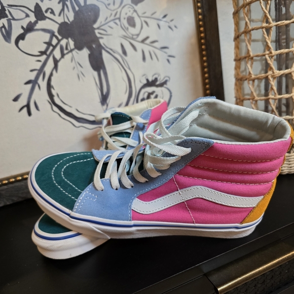 Vans Other - VANS Sk8-Hi Reissue Skateboard Shoes Women’s 8, Men's 6.5 Bright Colors Suede